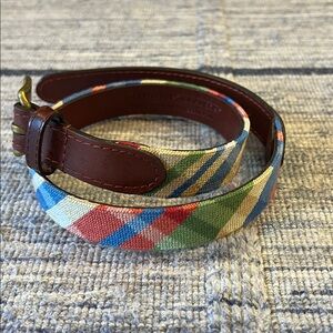 Smathers & Branson preppy needlepoint children’s belt size L